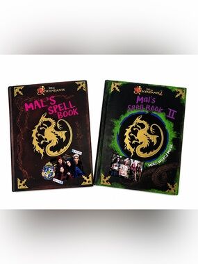 Disney Descendants Mal’s Spell Book I & II Hardcover Book Set